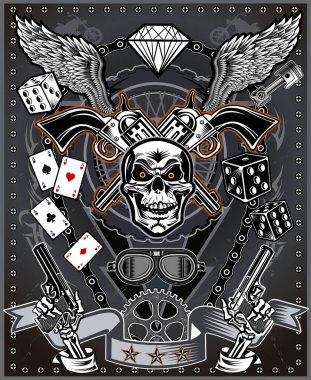 Motosiklet silueti silueti 