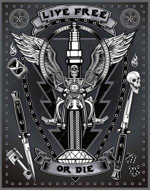 Klasik motosiklet etiketi