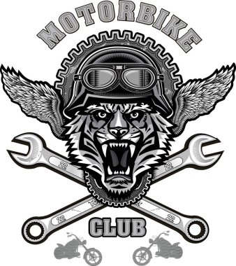 Klasik kaplan motosiklet etiketi