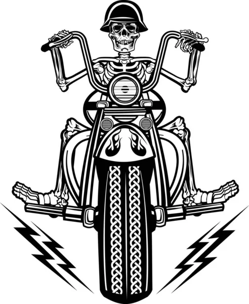 illustration Motorcycle woman skull vector design tattoo Stock Vector Image   Art  Alamy
