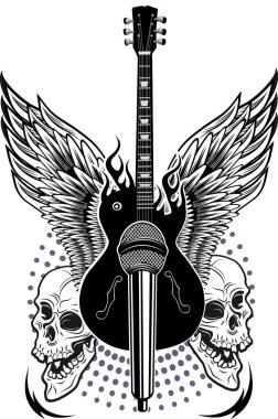 Kafatası ve Elektro Gitar