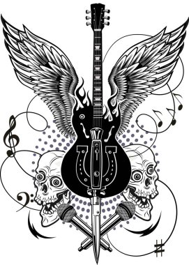 Kafatası ve Elektro Gitar