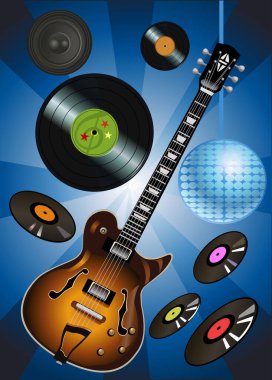 Elektro Gitarın İllüstrasyonu