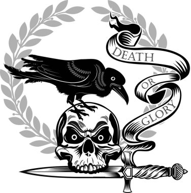 kafatası hançer dövmesi