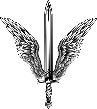 Kanatlı kılıcın gösterimi