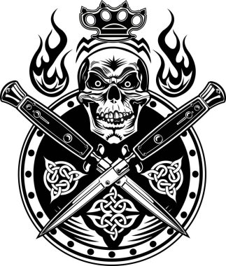 Hançer ve Kafatası 'nın çizimi