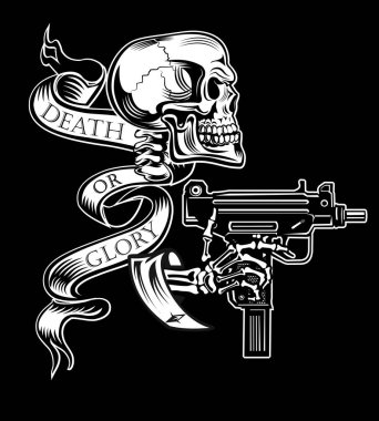 Ölüm ya da Zafer. Silahlı iskelet. 