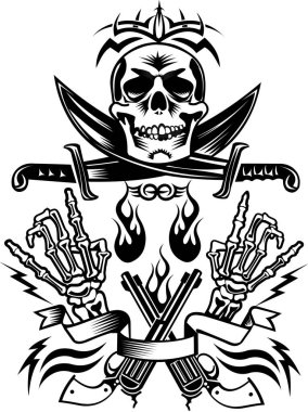 Kurukafa korsan ve silahlar