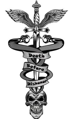 Şerefsizlikten Önce Ölüm. Kafatası hançeri. 