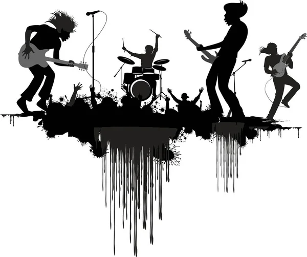 Musique Légendes Rock Roll — Image vectorielle