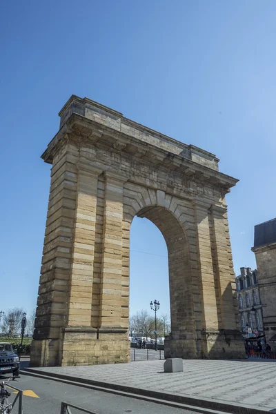 Bramy Porte de Bourgogne w Bordeaux, Francja — Zdjęcie stockowe