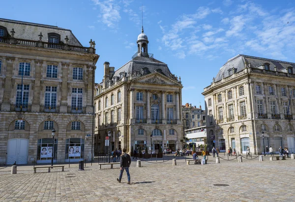 Place de la Bourse square, Bordeaux, Franciaország — Stock Fotó