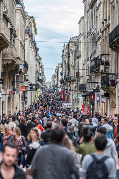 Rue st. catherine von bordeaux. Aquitanien. Frankreich. — Stockfoto