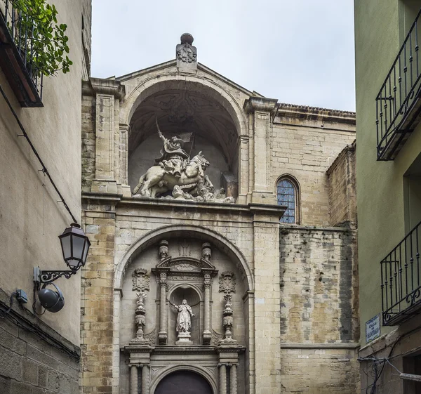 Santiago el skutečná církev Logrono, Španělsko. — Stock fotografie