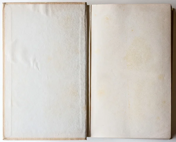 Libro bianco aperto alla prima pagina . — Foto Stock