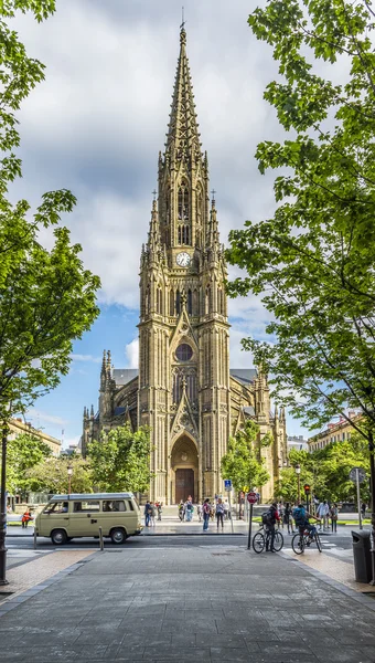 Buen lelkész katedrális. San Sebastian, gipuzkoa, Basque Country, — Stock Fotó