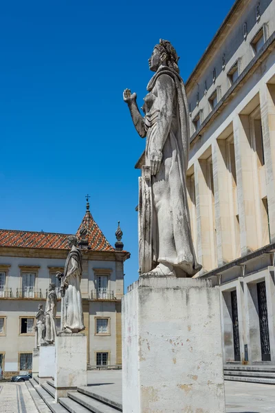 Safo statue in Coimbra University, Portugal. — Stock Photo, Image