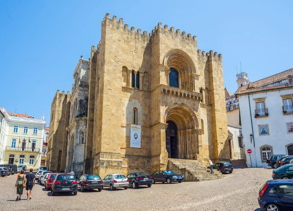 Se Velha, Coimbra régi katedrálisától. Portugália. — Stock Fotó