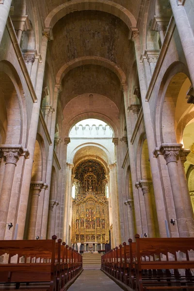 Se Velha velha Catedral de Coimbra. Portugal . — Fotografia de Stock