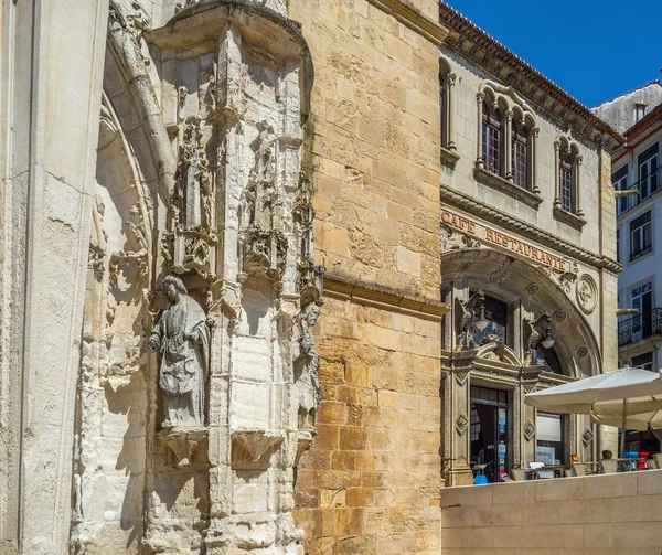 Santa Cruz Monastery in Coimbra. Portugal. — Stock Photo, Image