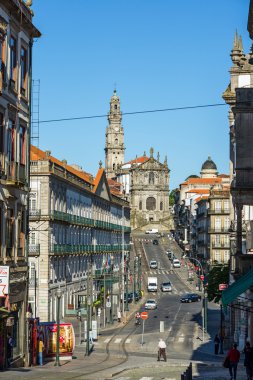 Igreja ve Kule dos Clerigos. Porto. Portekiz.