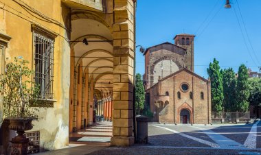 Basilica of Santo Stefano in Bologna. Emilia-Romagna. Italy. clipart
