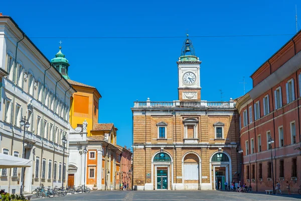 Piazza Del Popolo Meydanı Ravenna, Emilia-Romagna. İtalya.