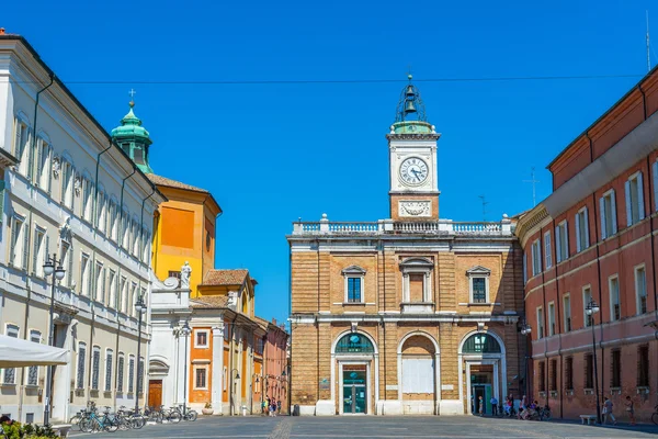 Praça Del Popolo de Ravenna, Emilia-Romagna. Itália . — Fotografia de Stock