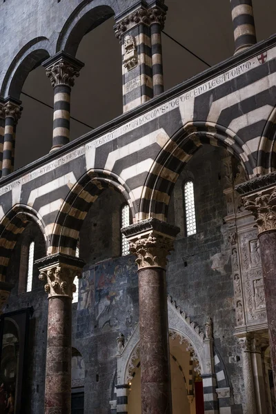 San Lorenzova katedrála v genově. Ligurie, Itálie. — Stock fotografie