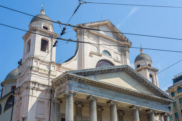 Basilica della Santissima Annunziata del Vastato a Genova. Hozzàjuk — Stock Fotó