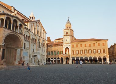 Santa Maria Assunta e San Geminiano Modena, Emilia-Romagna Katedrali. İtalya.