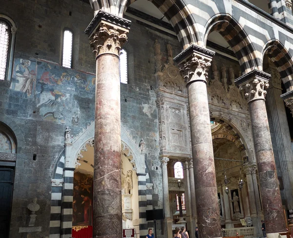 Catedral de San Lorenzo de Génova. Liguria, Italia . — Foto de Stock