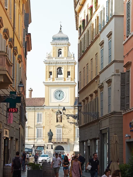 Piazza Giuseppe Garibaldi van Parma. Emilia-Romagna. Italië. — Stockfoto