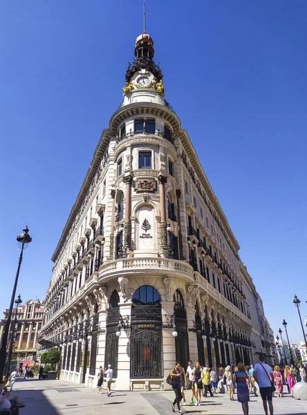 Madrid Espagne Juillet 2021 Façade Principale New Four Seasons Hotel — Photo