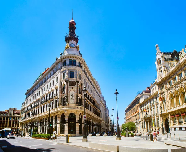 Madrid Espagne Juillet 2021 Façade Principale New Four Seasons Hotel — Photo