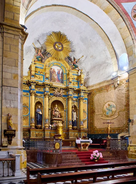 Pasaia Espanha Julho 2021 Nave Central Igreja Paroquial San Pedro — Fotografia de Stock