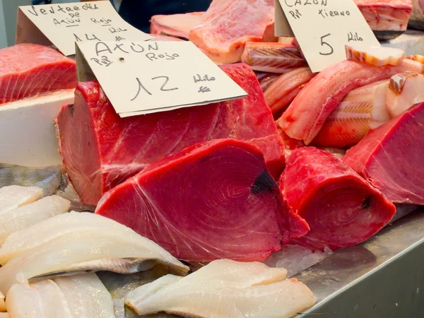 Almadraba röd tonfisk. — Stockfoto