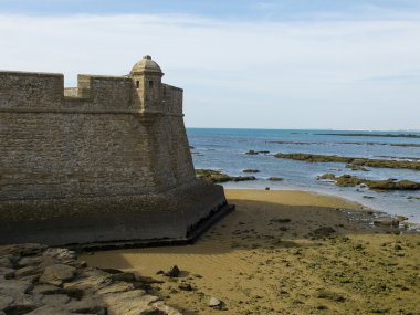 San Sebastian castle. Cadiz, Andalusia. İspanya