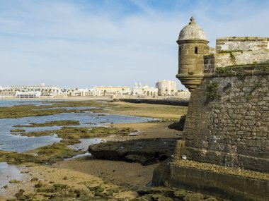 San Sebastian castle. Cadiz, Andalusia. İspanya