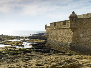 San Sebastian castle. Cadiz, Andalusia. İspanya