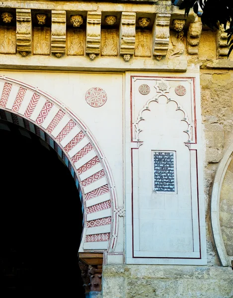 天井 de los Naranjos 的大教堂清真寺，梅德科尔多瓦. — 图库照片