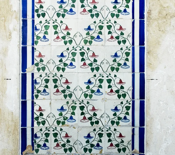 Antiguedades azulejos portugueses pintados a mano . — Foto de Stock