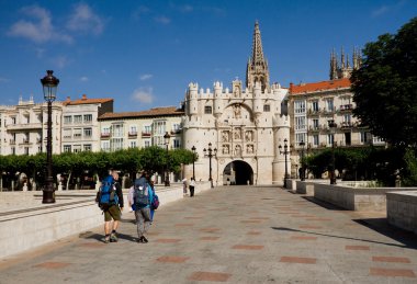 Köprü ve santa maria, burgos, arch. İspanya 