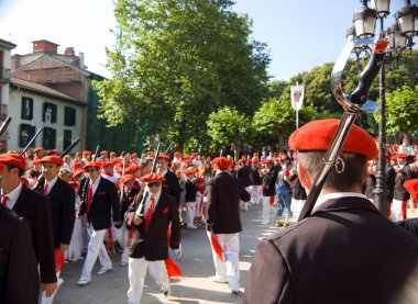 San Irun içinde Marcial Alarde. Guipuzcoa, İspanya