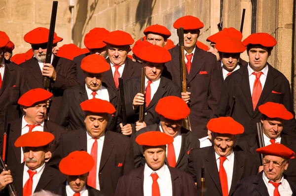 L'Alarde di San Marcial a Irun. Guipuzcoa, Spagna — Foto Stock