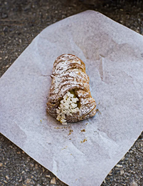 Sfogliatella, dolce tipico napoletano . — Foto Stock