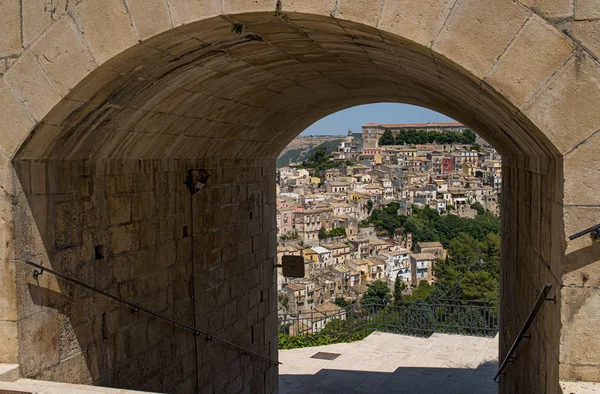 Paisaje urbano de Ragusa Ibla. Sicilia, Italia . — Foto de Stock