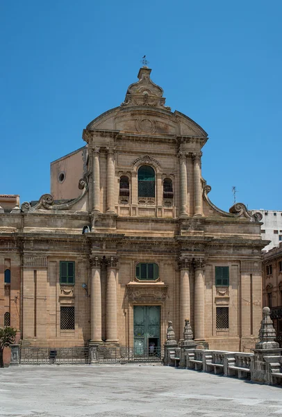 Chiesa Badia w Ragusa. Sycylia, Włochy. — Zdjęcie stockowe