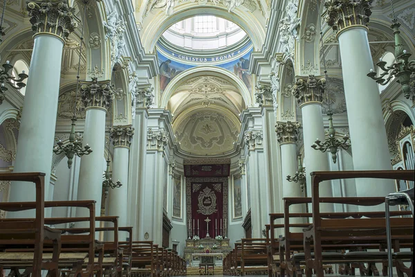 Katedra San Giovanni Battista w Ragusa. Sycylia, Włochy. — Zdjęcie stockowe