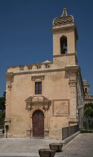 Kościół San Vincenzo Ferreri w Ragusa Ibla. Sycylia, Włochy. — Zdjęcie stockowe